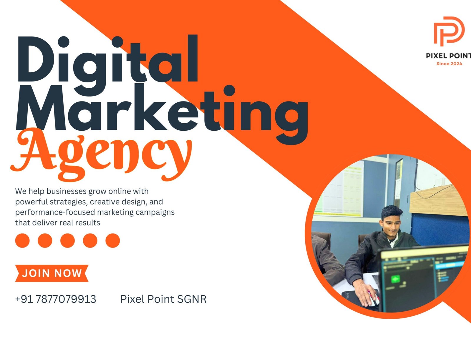 We help businesses grow online with powerful strategies, creative design, and performance-focused marketing campaigns that deliver real results